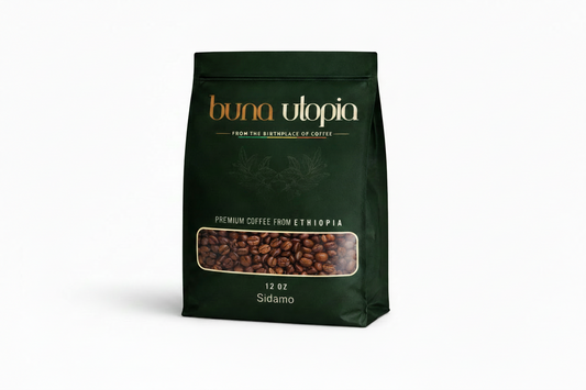 Ethiopian Sidamo Single-Origin Coffee – Roasted (12 oz)